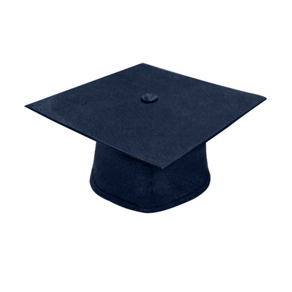 Matte Navy Blue High School Canadian Gowns - Canadian Gowns