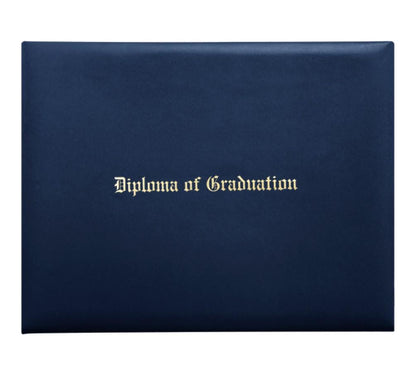 Navy Blue Imprinted Diploma Cover - High School Diploma Covers - Canadian Gowns