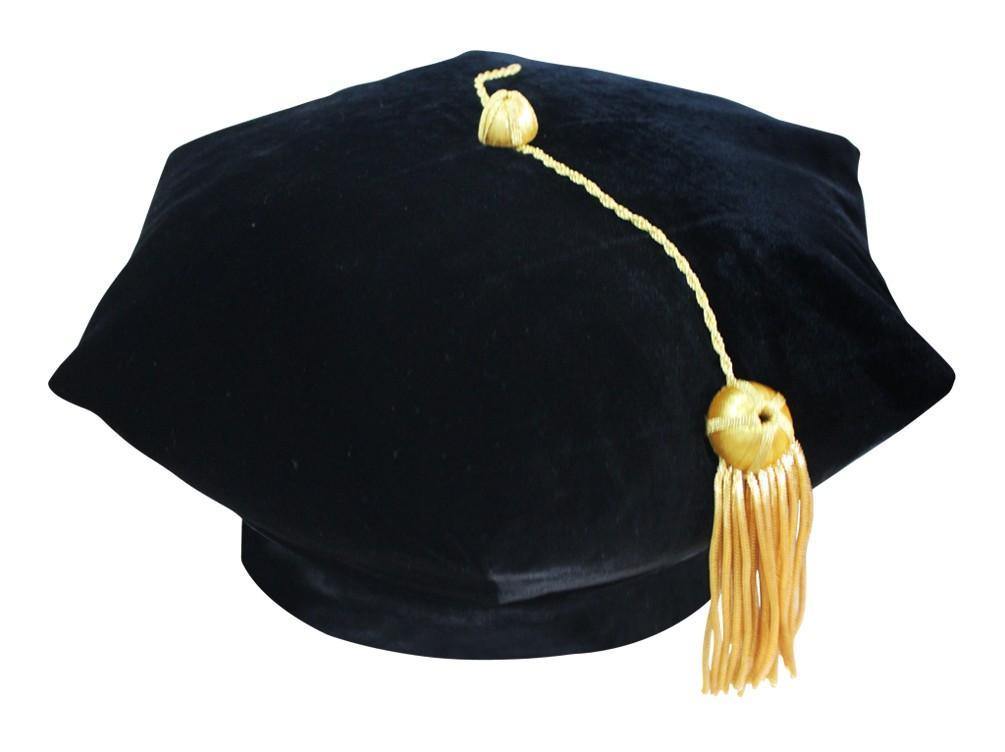 6 Sided Doctoral Tam - Academic Faculty Regalia - Canadian Gowns