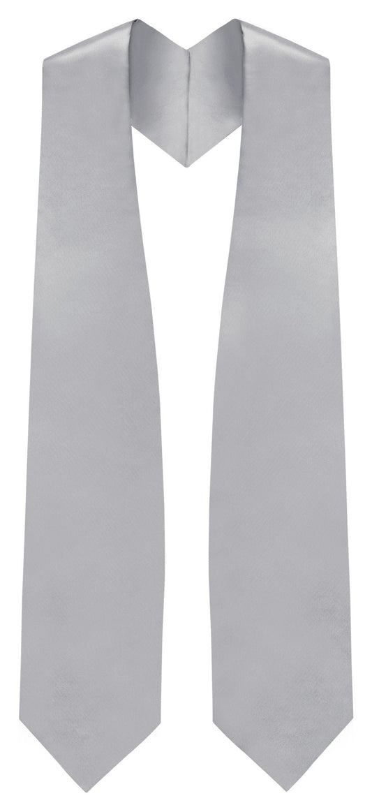 Silver Graduation Stole - Silver College & High School Stoles - Canadian Gowns