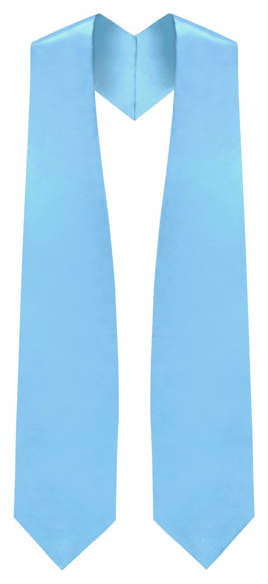 Light Blue Graduation Stole - Sky Blue College & High School Stoles - Canadian Gowns