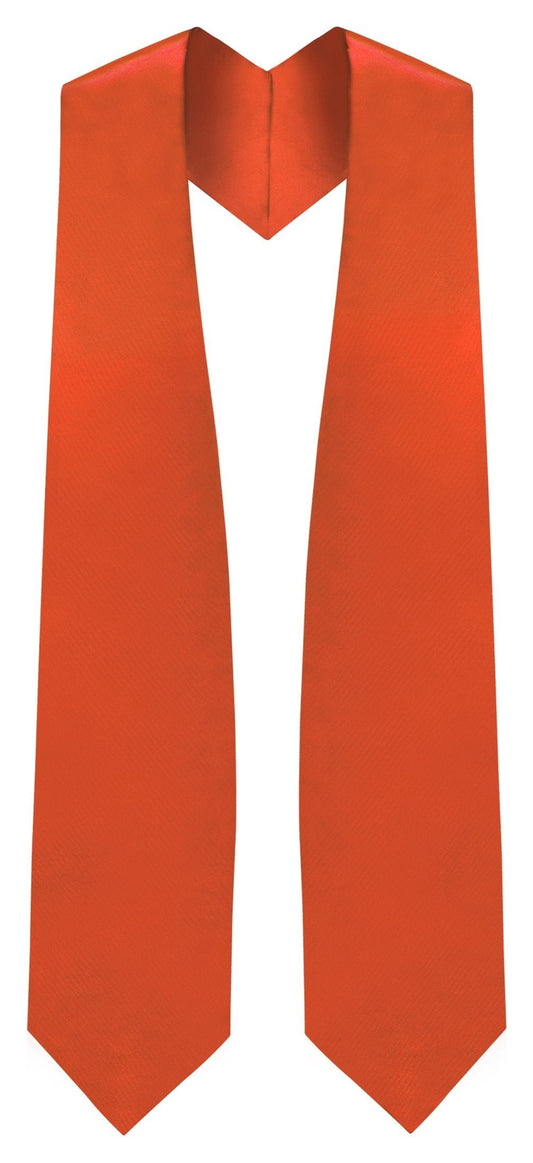 Orange Graduation Stole - Orange College & High School Stoles - Canadian Gowns