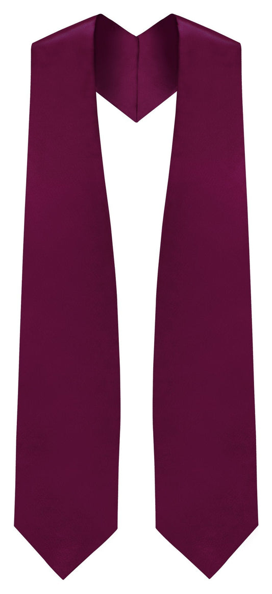 Maroon Graduation Stole - Maroon College & High School Stoles - Canadian Gowns