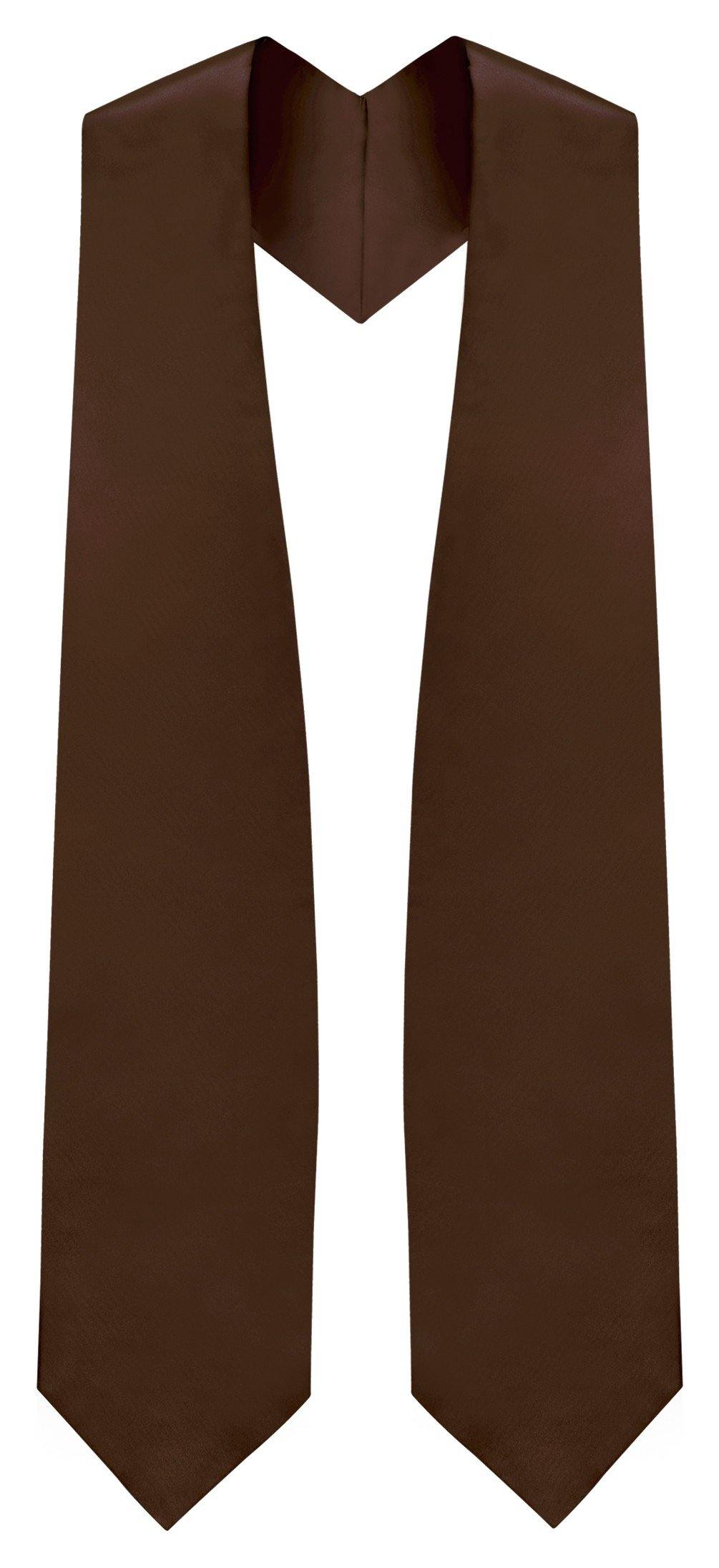 Brown Graduation Stole - Brown College & High School Stoles - Canadian Gowns