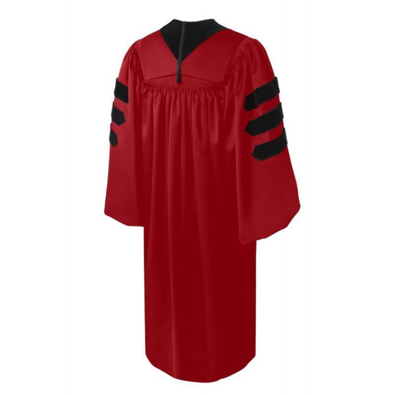 Deluxe Red Doctoral Gown - Canadian Gowns