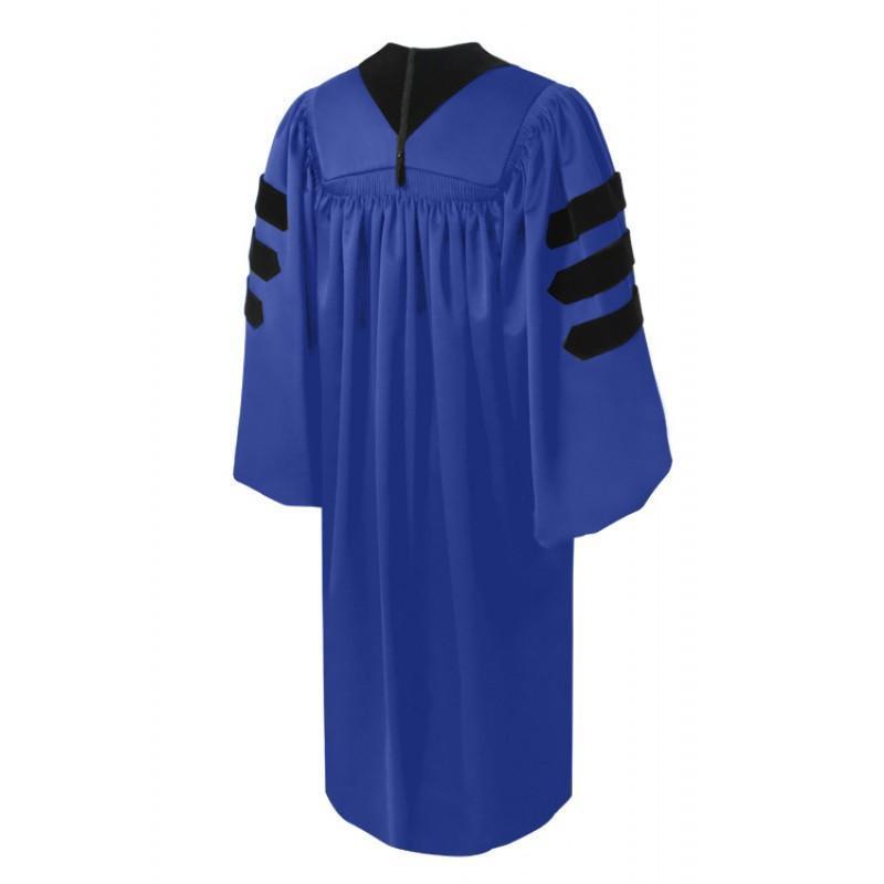 Deluxe Royal Blue Doctoral Gown - Canadian Gowns