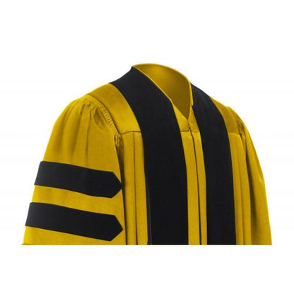 Deluxe Gold Doctoral Gown - Canadian Gowns