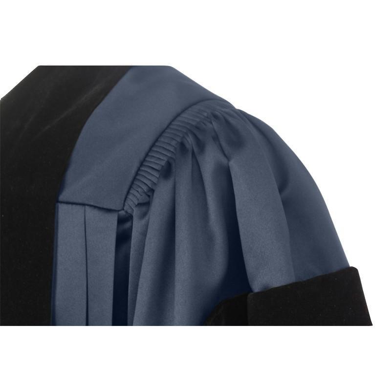 Deluxe Navy Blue Doctoral Gown - Canadian Gowns