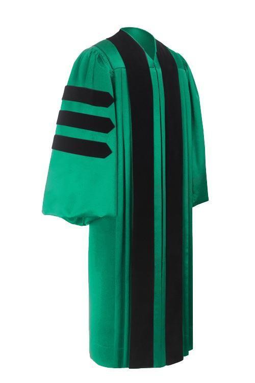 Deluxe Emerald Doctoral Gown - Canadian Gowns