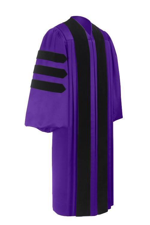 Deluxe Purple Doctoral Gown - Canadian Gowns