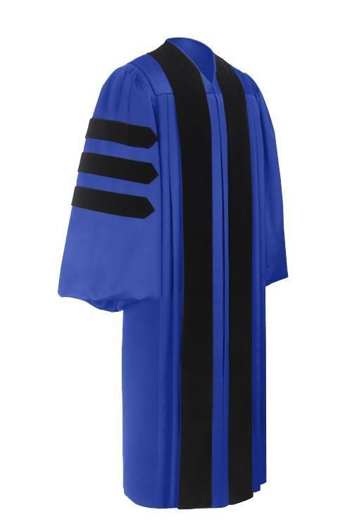 Deluxe Royal Blue Doctoral Gown - Canadian Gowns