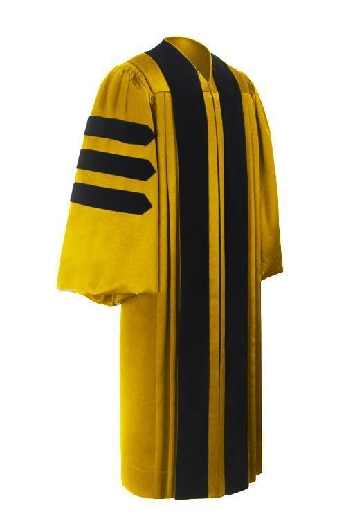 Deluxe Gold Doctoral Gown - Canadian Gowns