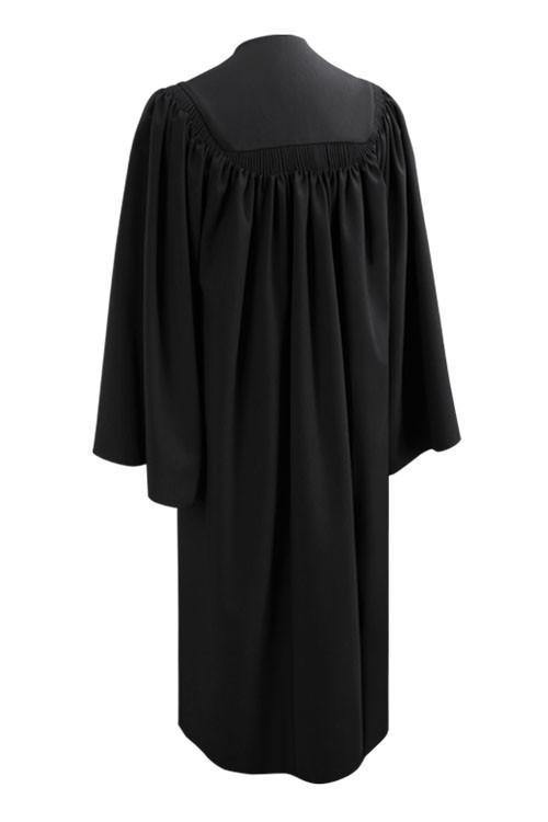 Deluxe Black High School Graduation Gown - Fluted Gown - Canadian Gowns