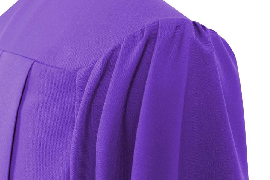 Matte Purple High School Graduation Gown - Canadian Gowns