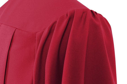 Matte Red High School Graduation Gown - Canadian Gowns