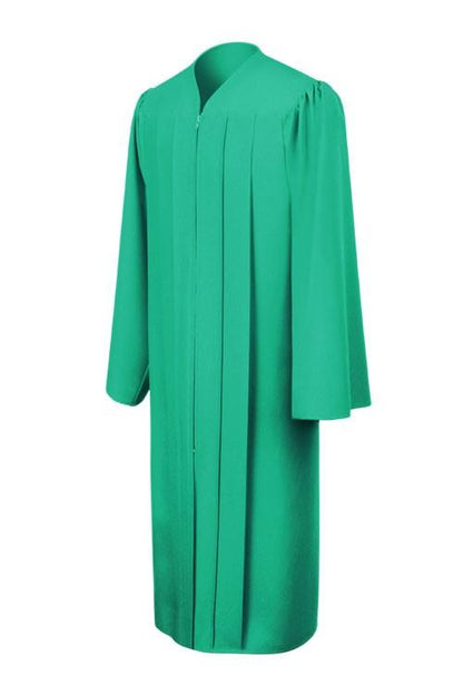 Matte Emerald Green High School Graduation Gown - Canadian Gowns