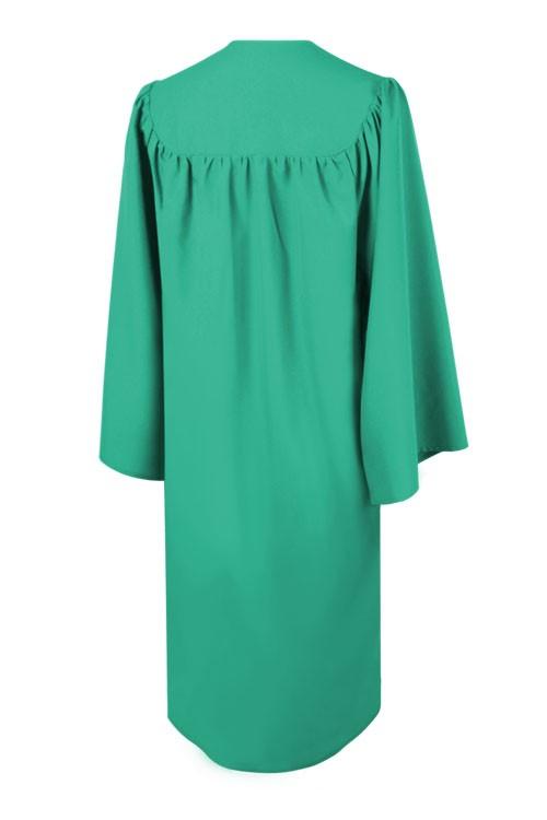 Matte Emerald Green High School Graduation Gown - Canadian Gowns