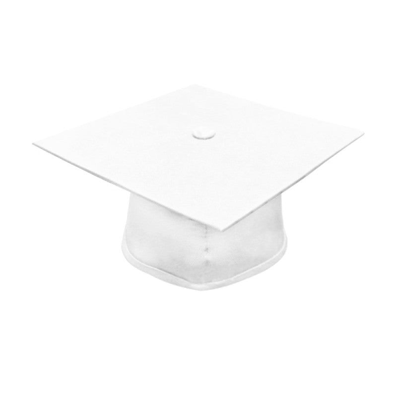 Matte White Middle School Cap, Gown & Tassel