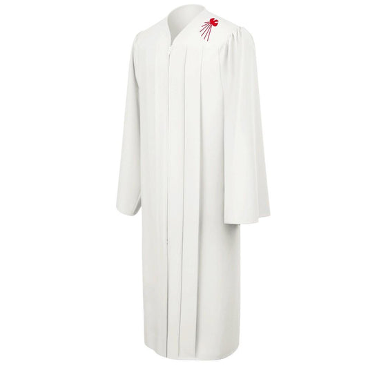 White Confirmation Robe With Dove - Canadian Gowns