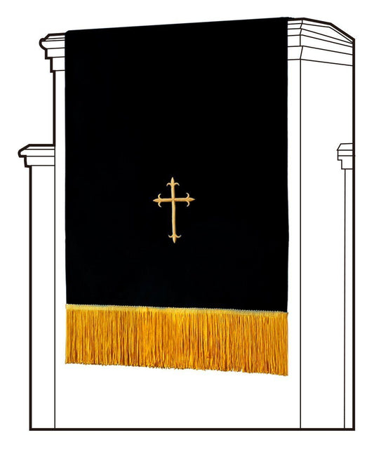 Black/White Pulpit Scarf - Canadian Gowns